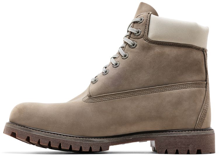 Timberland 6 Inch Premium Waterproof Boot Grey Nubuck Light Green