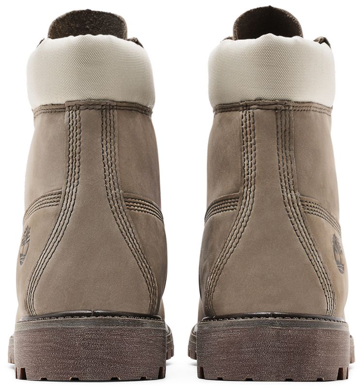 Timberland 6 Inch Premium Waterproof Boot Grey Nubuck Light Green