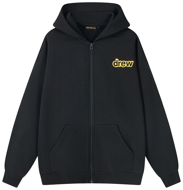 Drew House Sherman Zip Up Hoodie Black