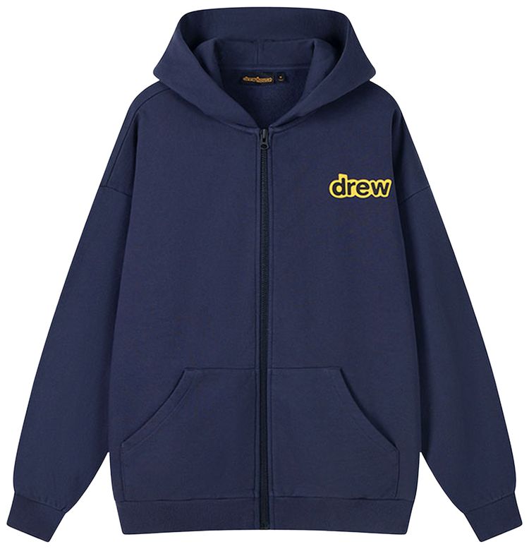 Drew House Sherman Zip Up Hoodie Navy
