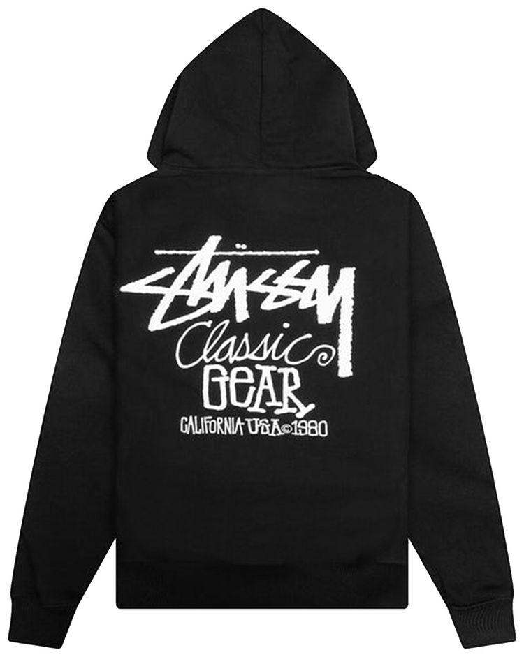 Stussy Classic Gear Hoodie Black