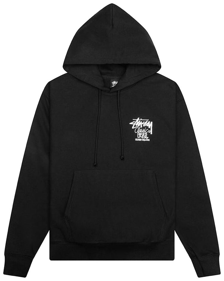 Stussy Classic Gear Hoodie Black