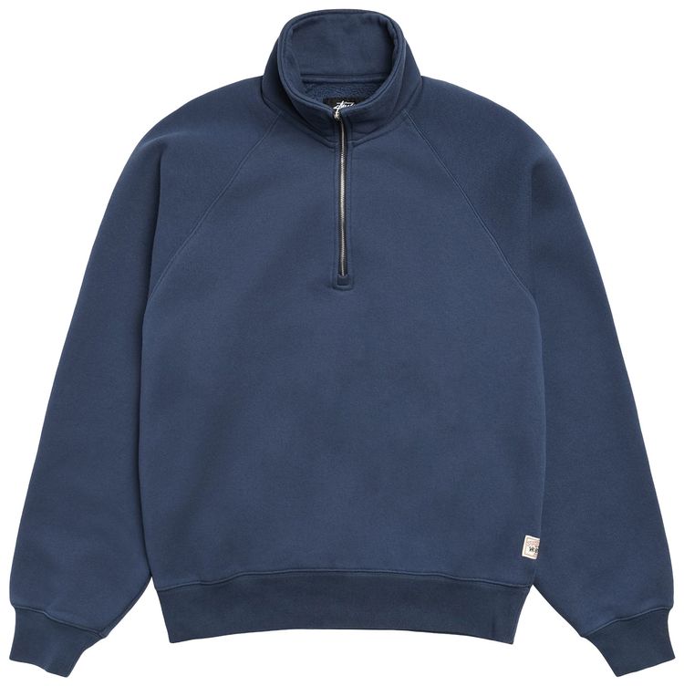 Stussy Relaxed Half Zip Navy