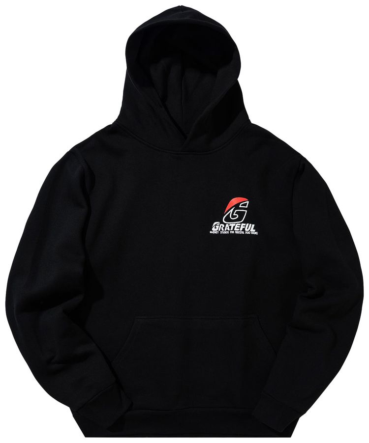 Market x GD Stealie Moto Bear Hoodie Black