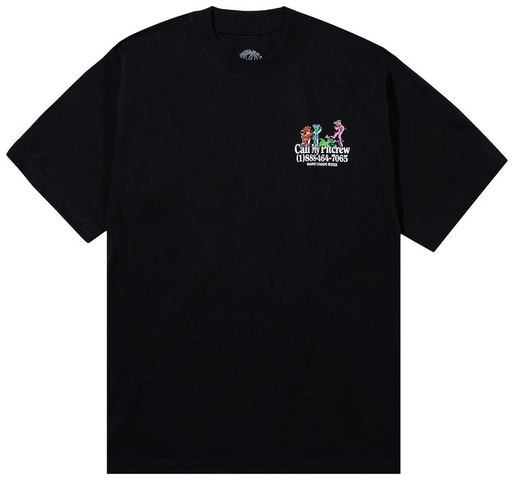 Market x GD Call My Pitcrew T Shirt Black