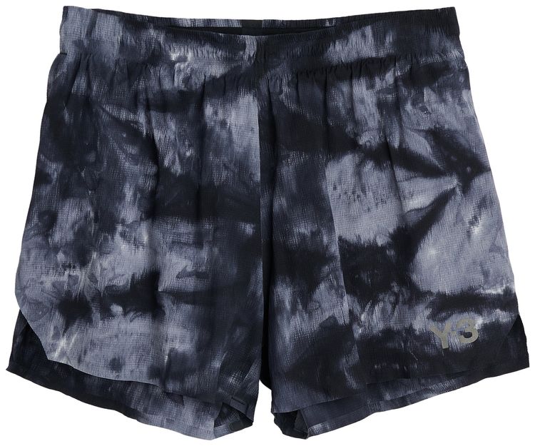 Y 3 AOP Running Shorts BlackMulticolor