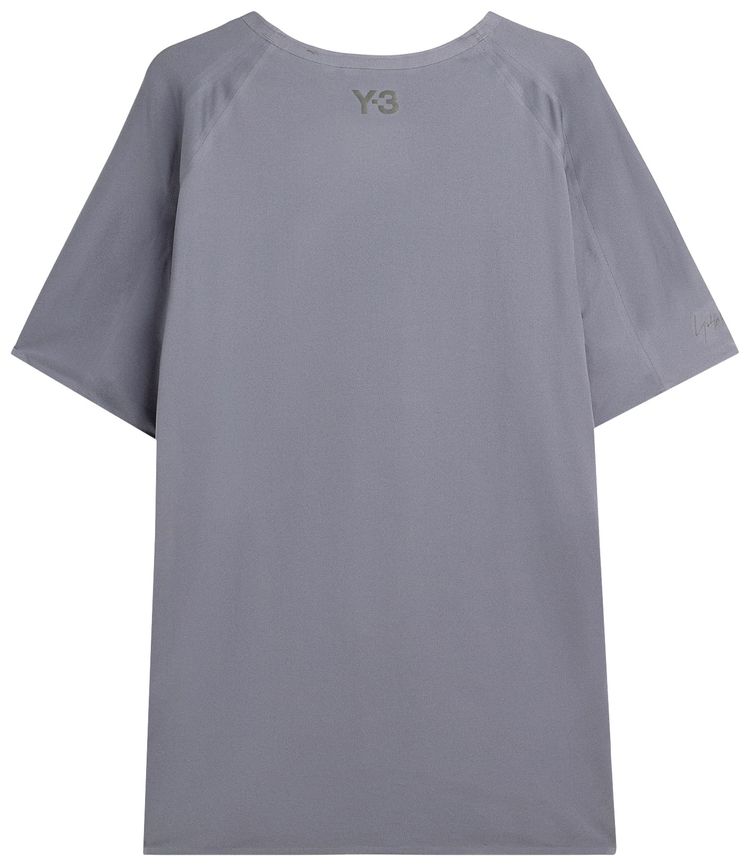 Y 3 Running Short Sleeve Tee Granite