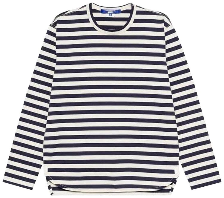 Comme des Garcons x Junya Watanabe Man Striped Long Sleeve T Shirt BlackWhite