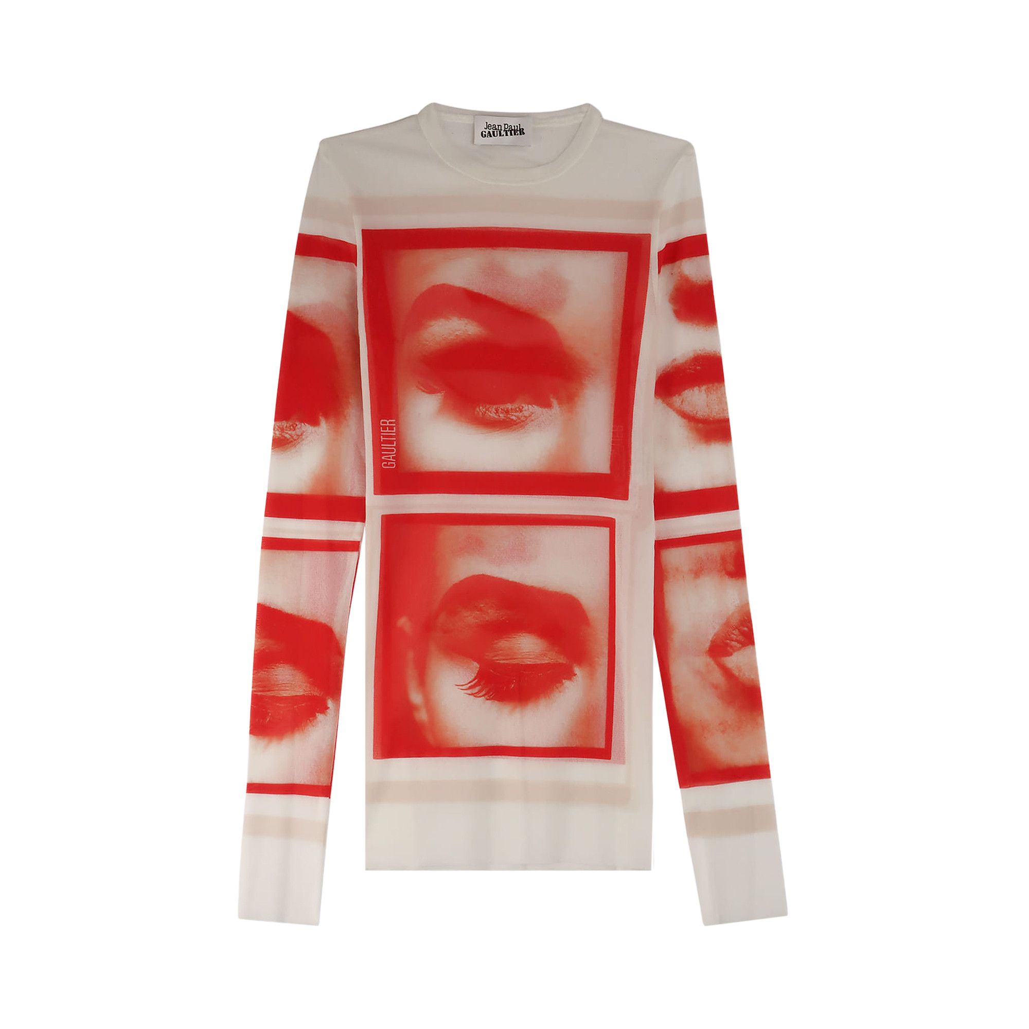 Buy Jean Paul Gaultier Re-Edition Mesh Longsleeve Top Printed Eyes