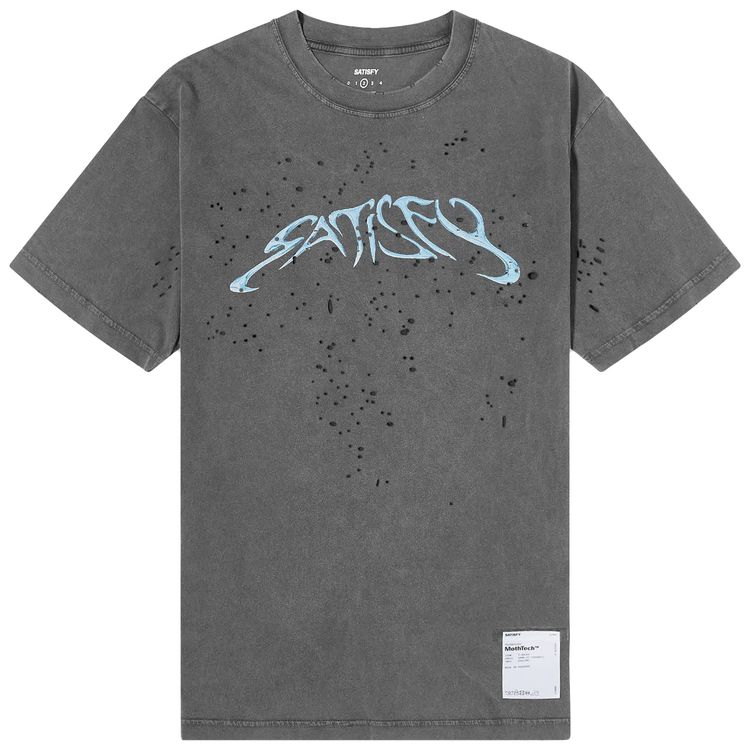 SATISFY MothTech Running T Shirt Aged Black