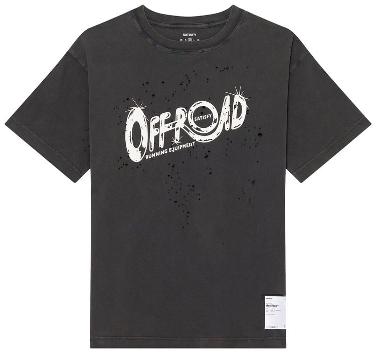 SATISFY MothTech Offroad T Shirt Aged Black