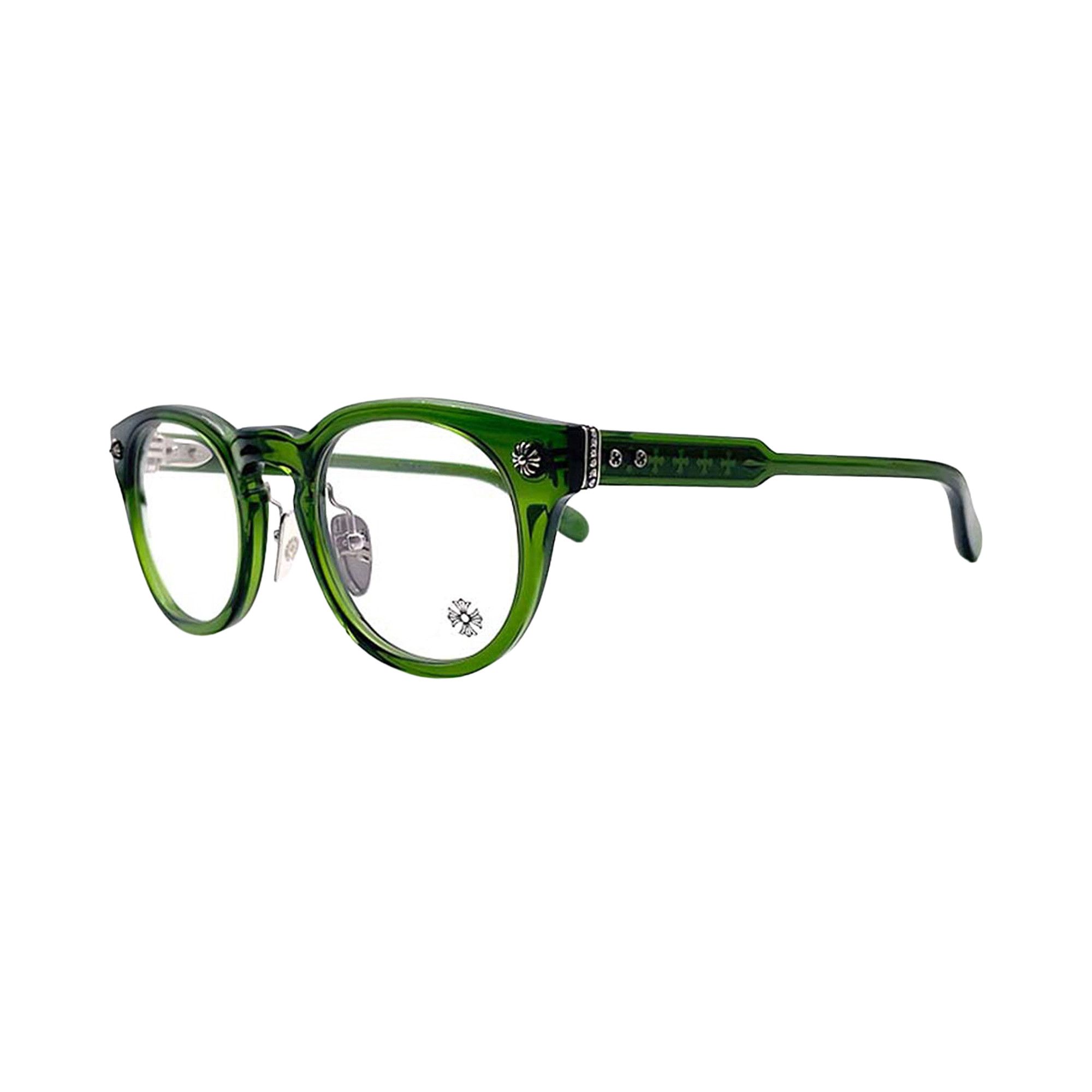 Buy Chrome Hearts Dingalonglinglong Glasses 'Dark Olive' - 01383