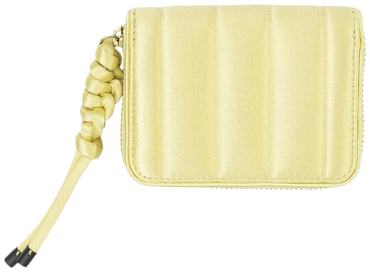 Dries Van Noten Mini Satin Wallet Yellow