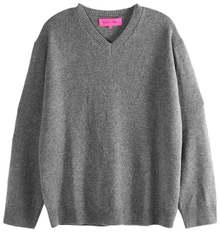 The Elder Statesman V Neck Coat Granite