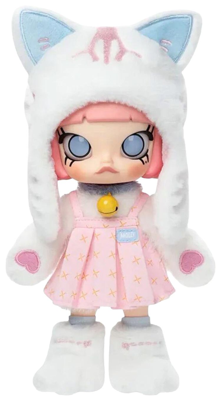 Pop Mart Molly Peekaboo 18 Regular Action Figure White Cat