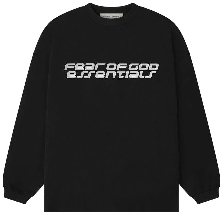 Fear of God Essentials 90s Long Sleeve Tee Vintage Black