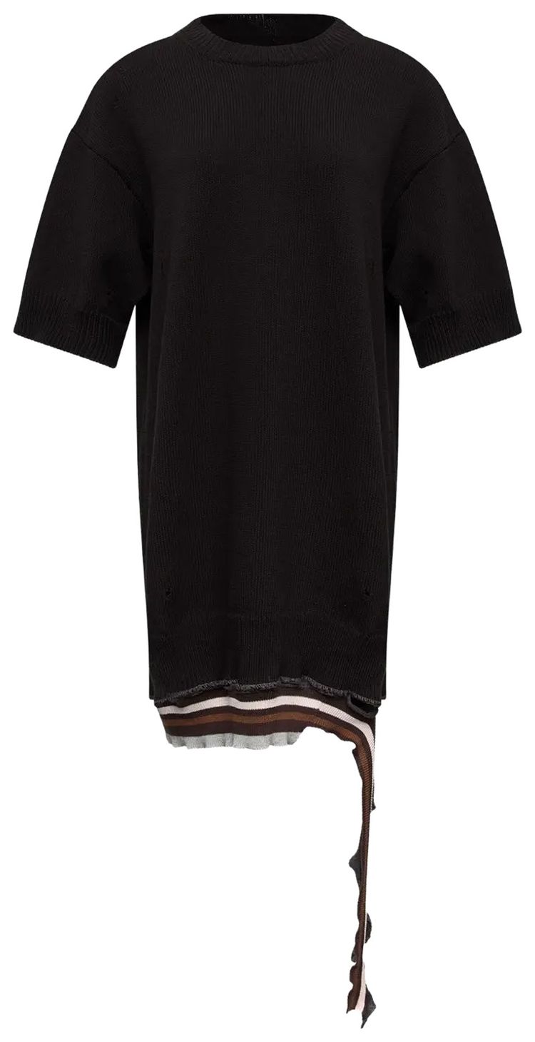 MM6 Maison Margiela Mini Dress BlackMulticolor