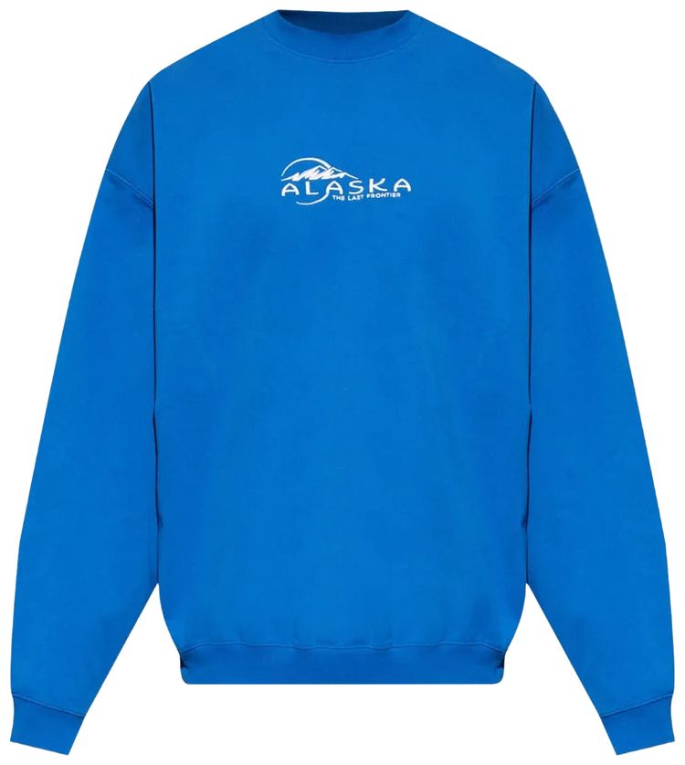Vetements Alaska Tourist Sweatshirt Blue