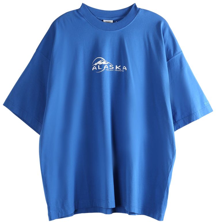 Vetements Alaska Tourist T Shirt Blue