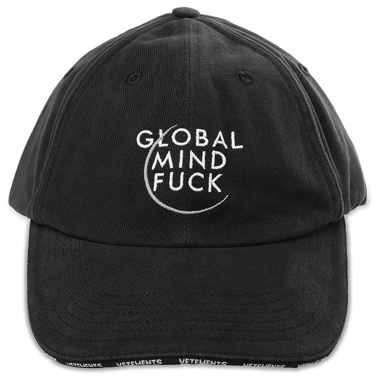 Vetements Global MF Cap Black