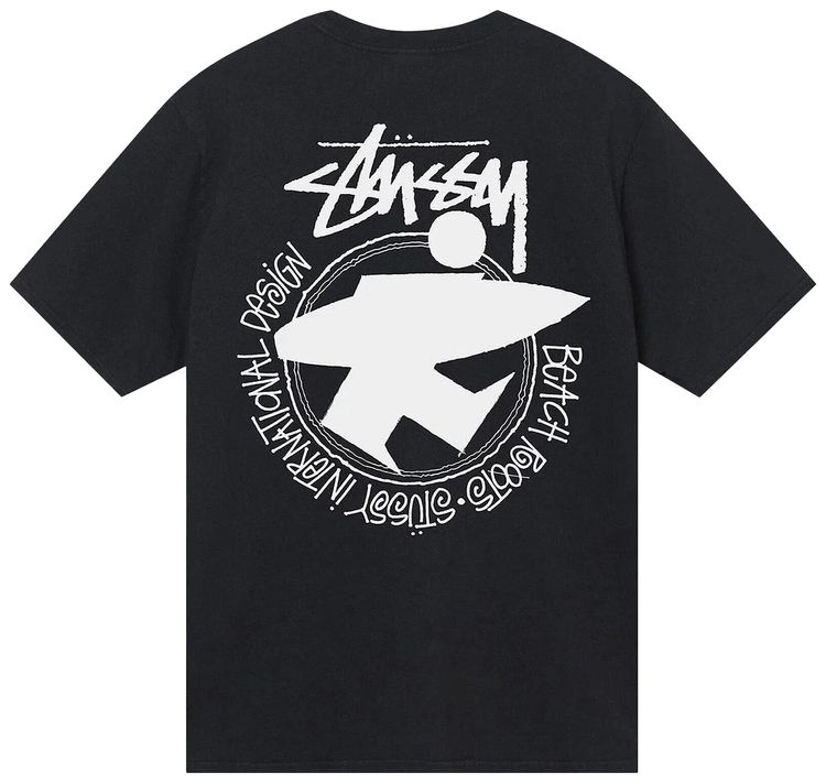 Stussy Beach Roots Tee Black