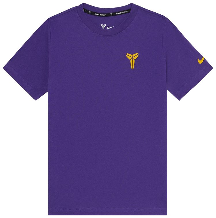 Nike Kobe Basketball T Shirt Field PurpleAmarillo