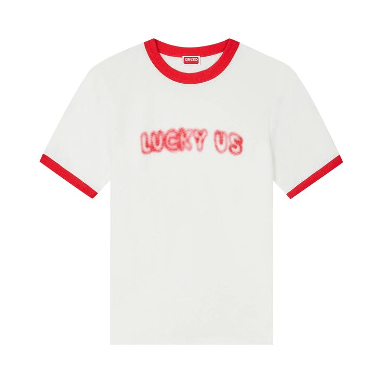 Kenzo Gots Words Slim T Shirt Off White