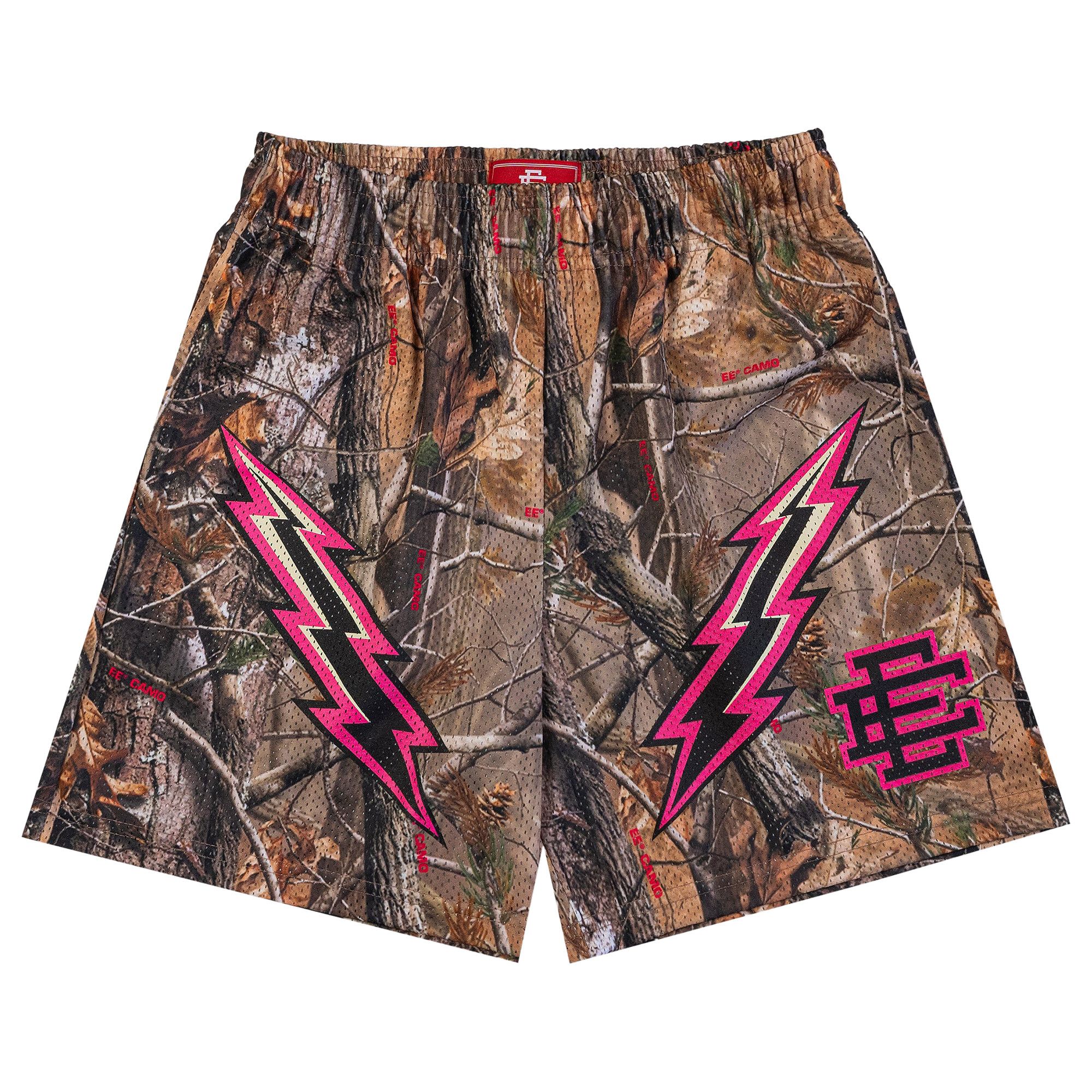 Buy Eric Emanuel EE Basic Short 'Camo/Black/Pink Lightning