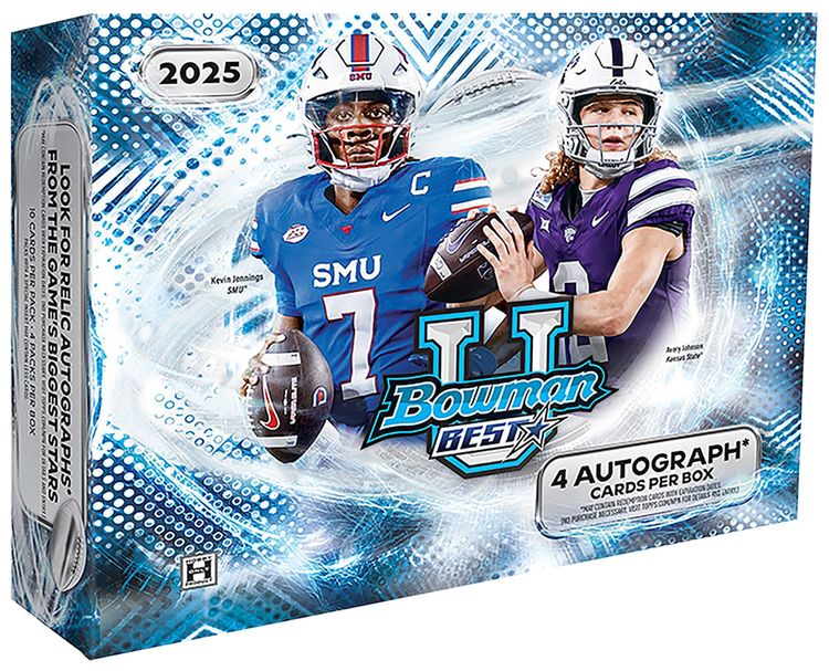 2025 Bowman University Best Football Hobby Box Sealed Case
