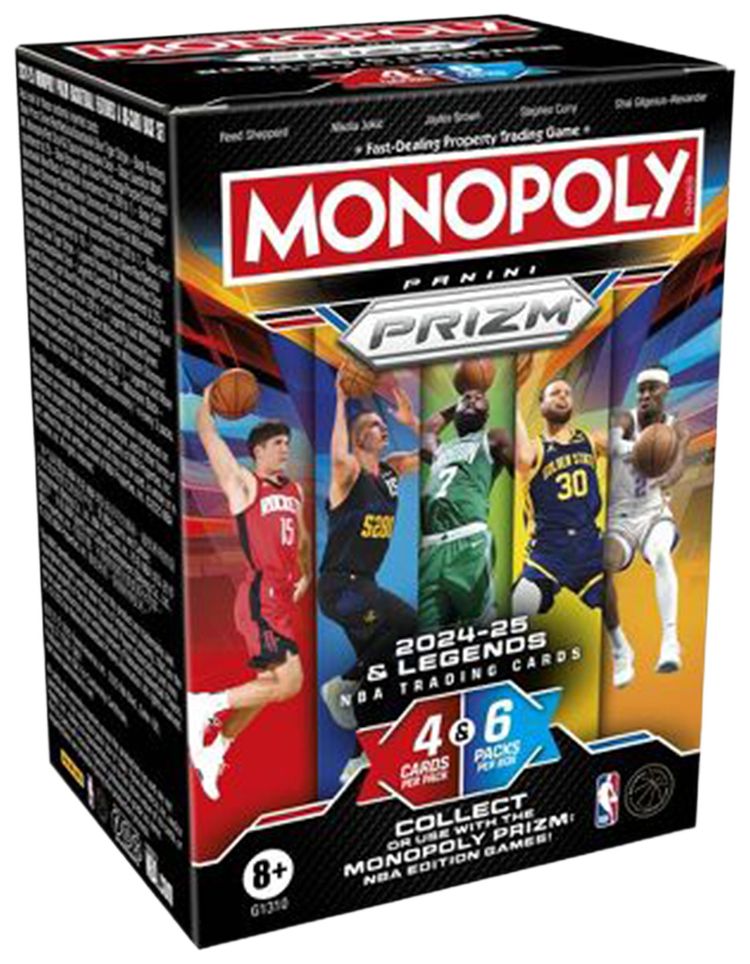 2024 25 Panini Monopoly Prizm NBA Basketball Trading Cards Booster Box