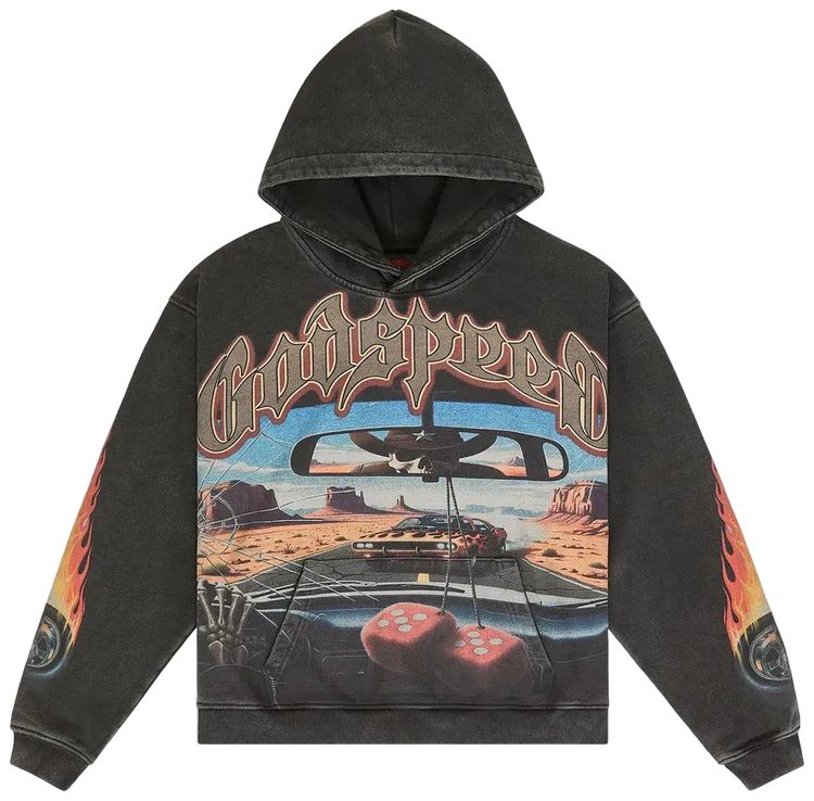 Godspeed On the Run II Hoodie Black Wash