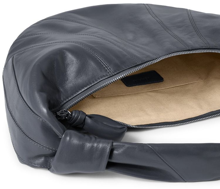 Lemaire Fortune Croissant Bag Granite Blue