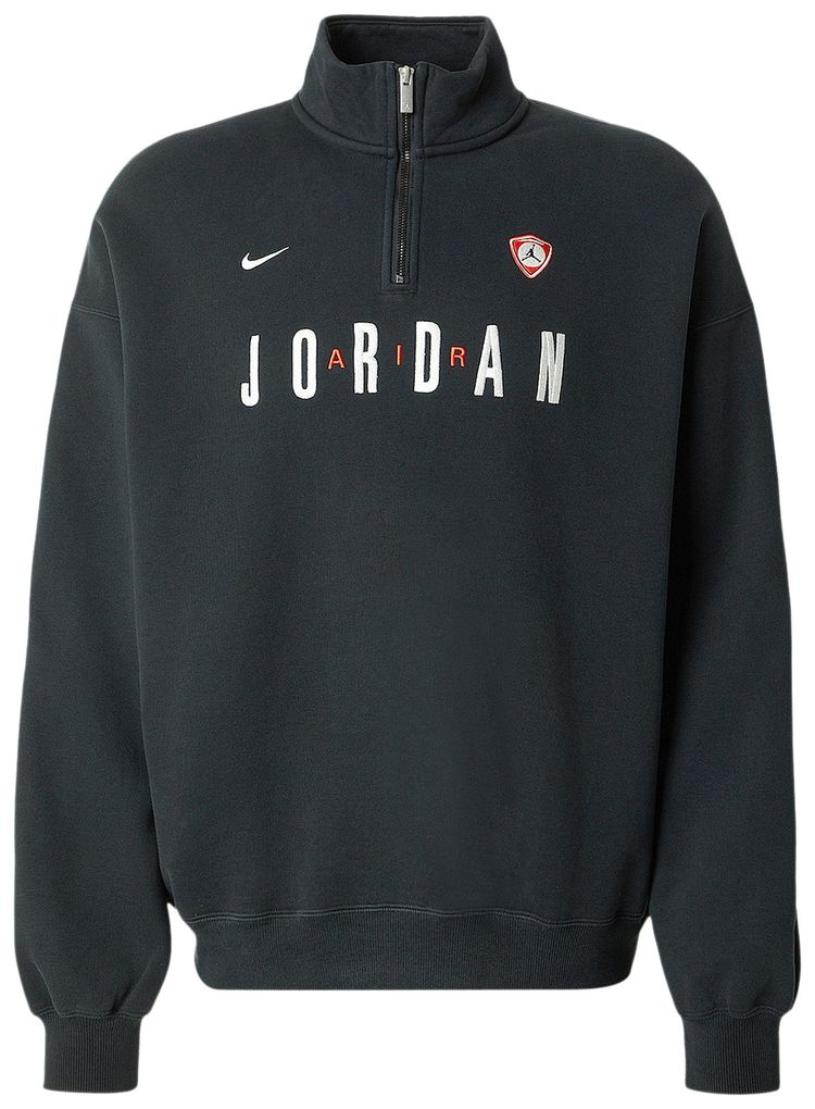 Air Jordan Flight Graphic Fleece Quarter Zip BlackSail
