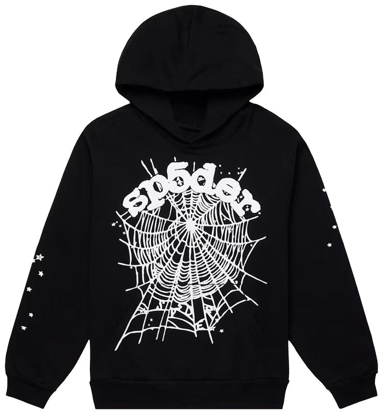 Sp5der OG Web Hoodie Black