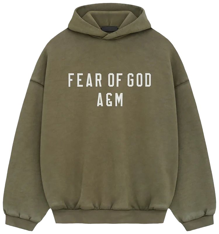 Fear of God Essentials Heavy Fleece Hoodie Military