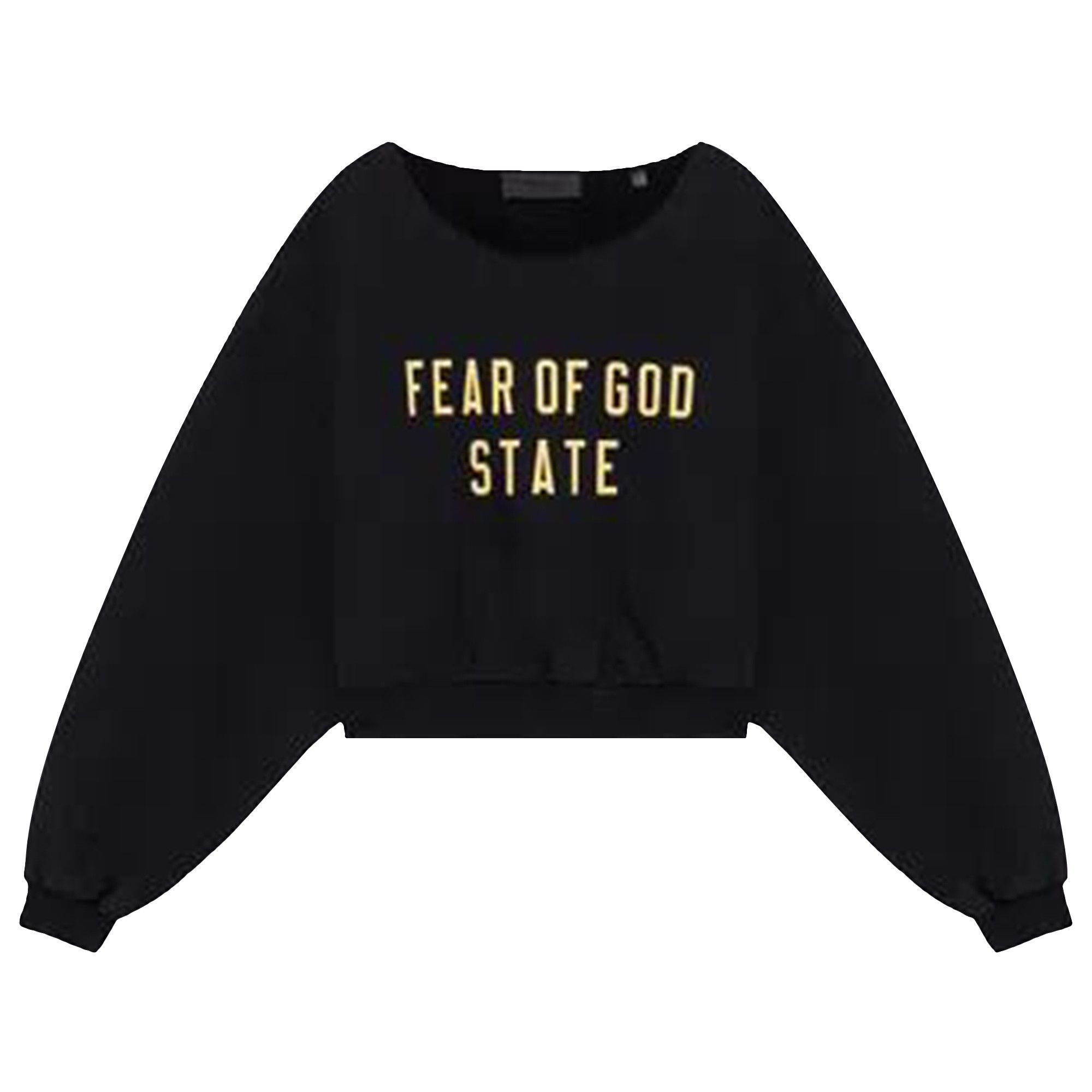 Buy Fear of God Essentials Heavy Fleece Raw Cropped Crewneck