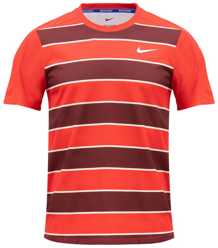 Nike Court Slam Dri FIT ADV Tennis Top Light CrimsonWhite