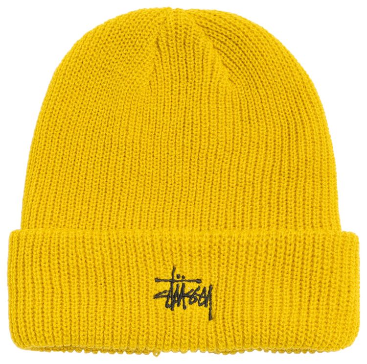 Stussy Basic Stussy Cuff Beanie Hornet Yellow