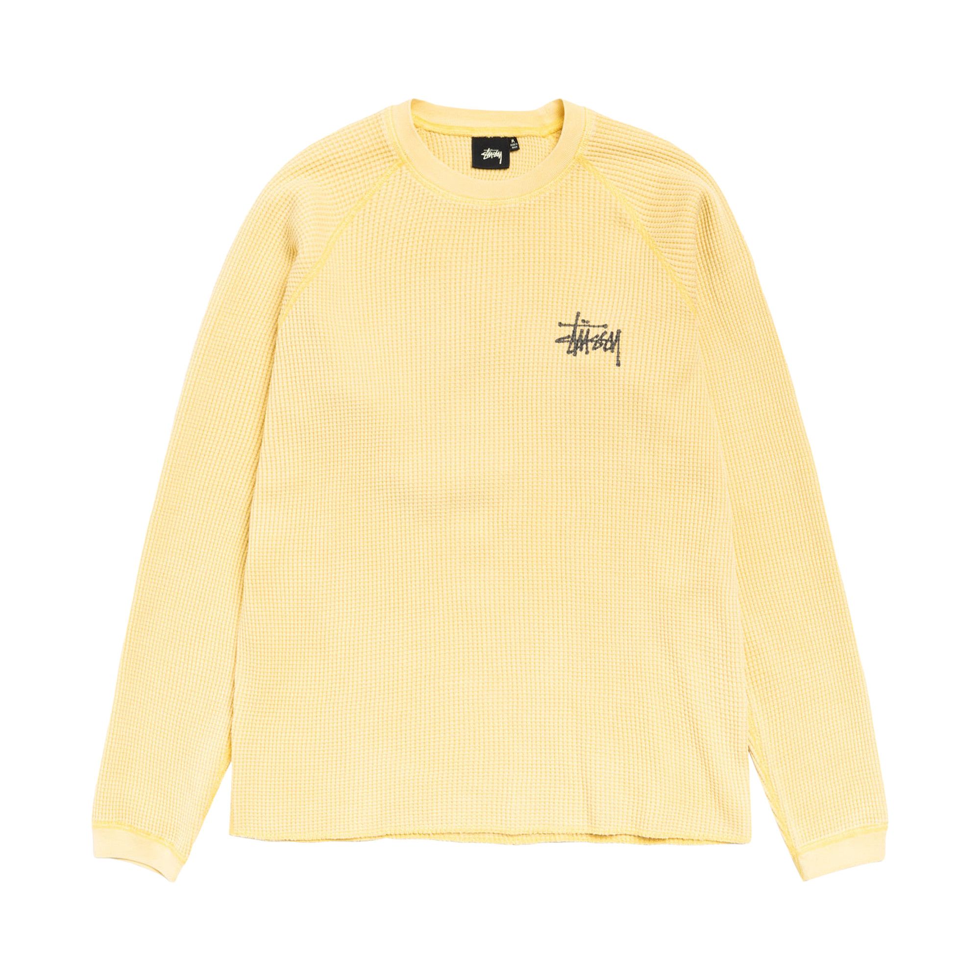 Buy Stussy Basic Stüssy Thermal 'Pale Yellow' - 1140356 PALE | GOAT