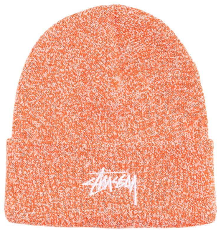 Stussy Cuff Beanie Stock Marled Orange
