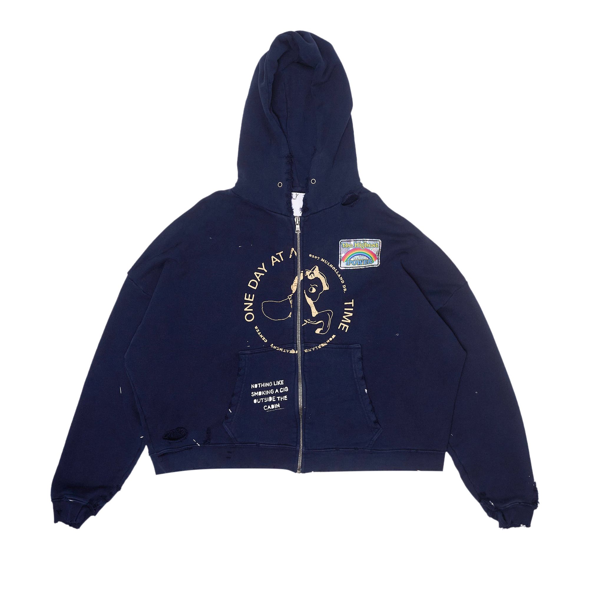 Buy Paly Hollywood Treatment Center Zip Hoodie 'Navy