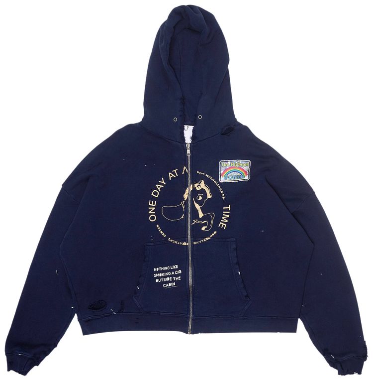 Paly Hollywood Treatment Center Zip Hoodie Navy