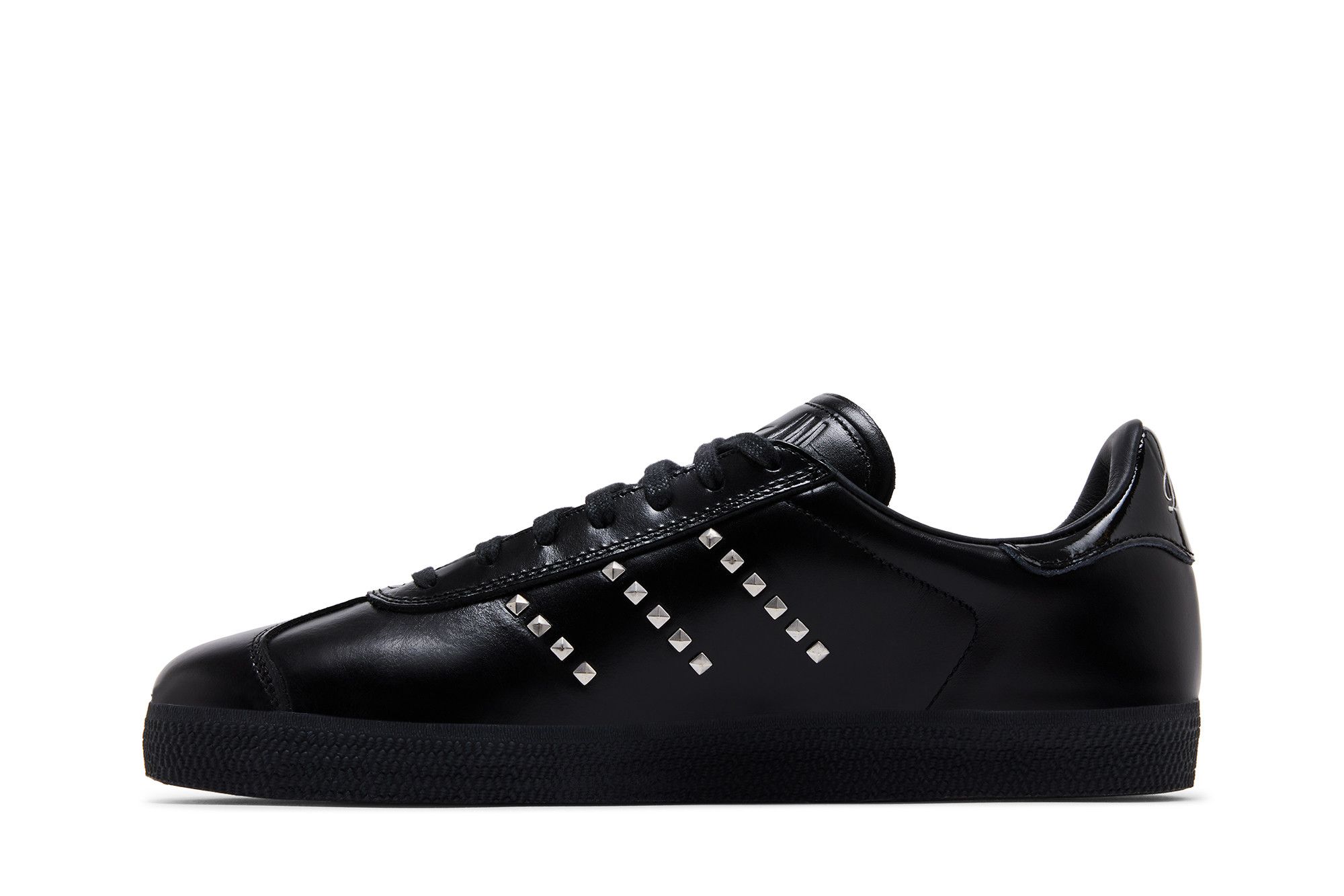 ASTRIAAL blackl ブラックメタル Adidas Gazelle Satellite Stompers Black Silver Shoes ID7007