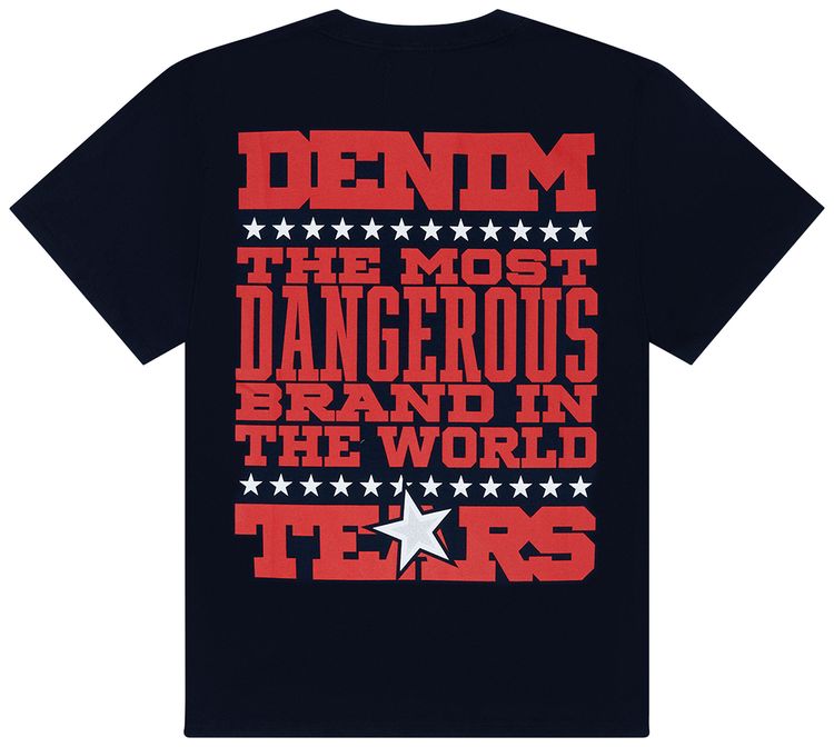 Denim Tears Most Dangerous Tee Navy