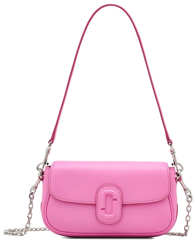 Marc Jacobs Leather Covered J Marc Clover Bag Bow Pink
