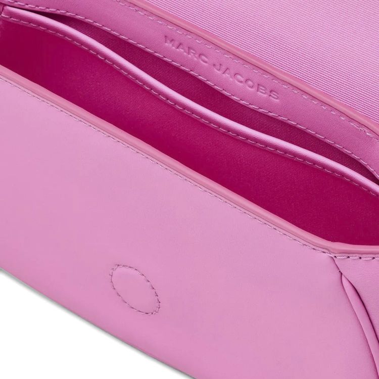 Marc Jacobs Leather Covered J Marc Clover Bag Bow Pink