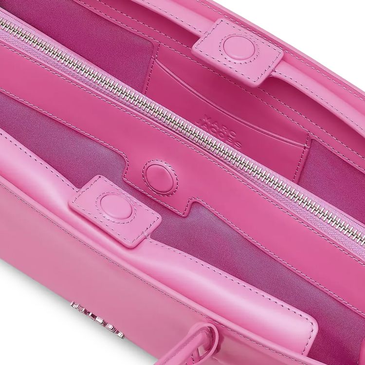 Marc Jacobs Glam Mirror Satchel Bag Bow Pink