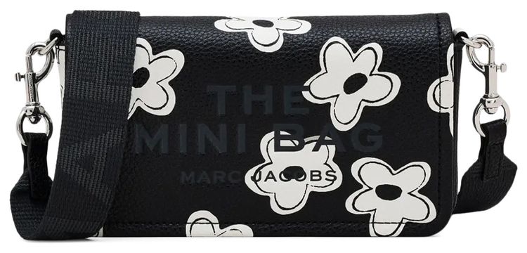 Marc Jacobs The Daisy Leather Items Mini Bag BlackWhite