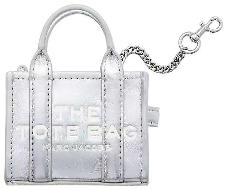 Marc Jacobs Nano Tote Charm Silver