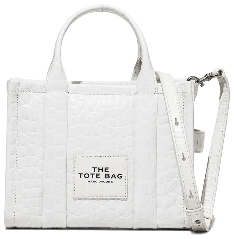 Marc Jacobs Croc Small Tote Bag Ivory